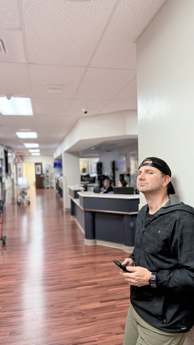 Z, in the hallway